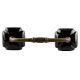Solid Black Square Ceramic Bridge Handle